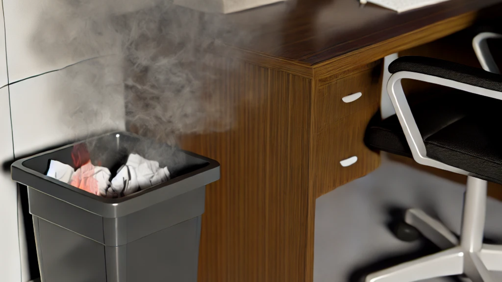 Zigarette im Müll – Wer zahlt den Brandschaden?