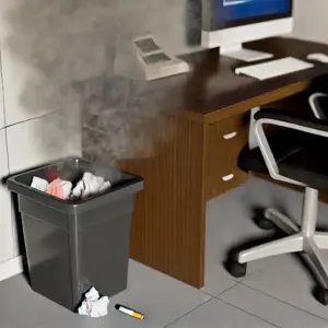 Zigarette im Müll – Wer zahlt den Brandschaden?