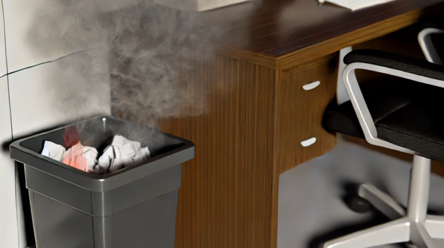 Zigarette im Müll – Wer zahlt den Brandschaden?