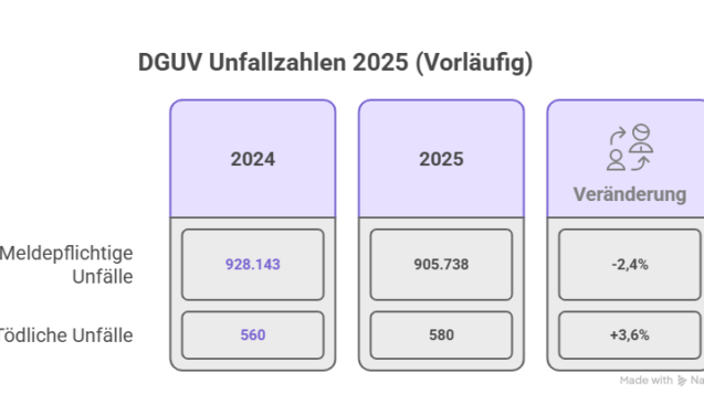 DGUV Unfallzahlen 2025